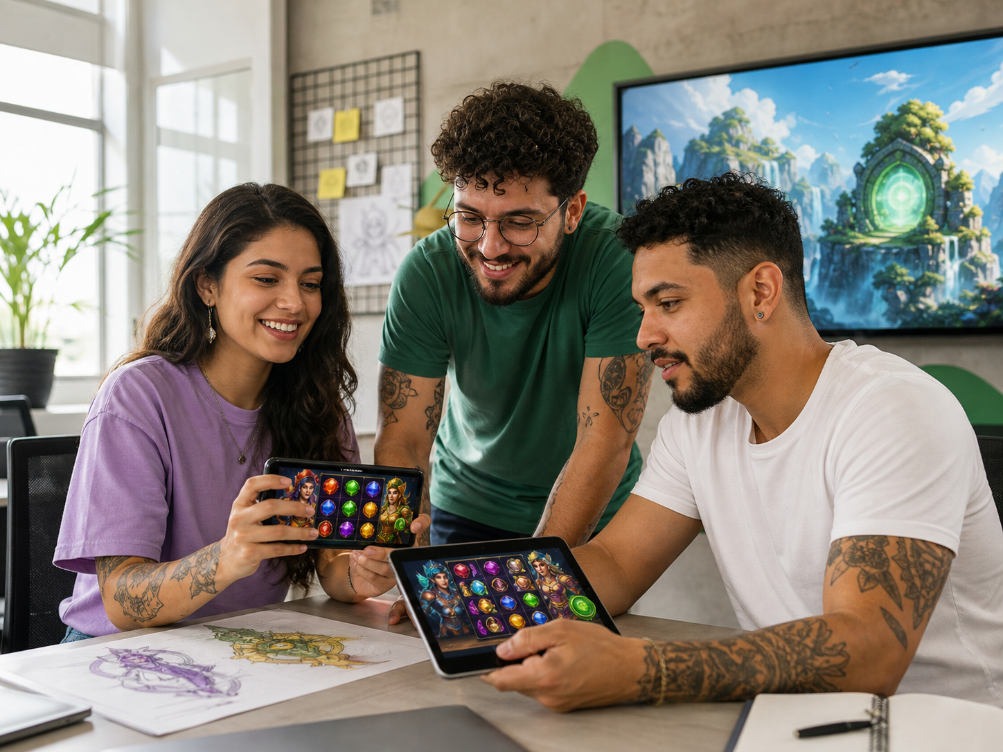 Criadores brasileiros desenvolvendo juntos uma nova experiência de slots